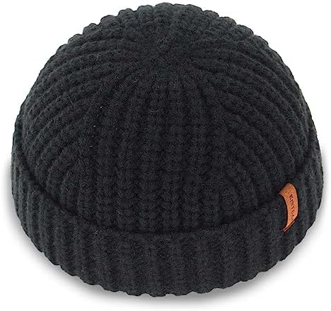Ensnovo Mens Winter Beanies Hat Soft Lined Thick Wool Knit Skull